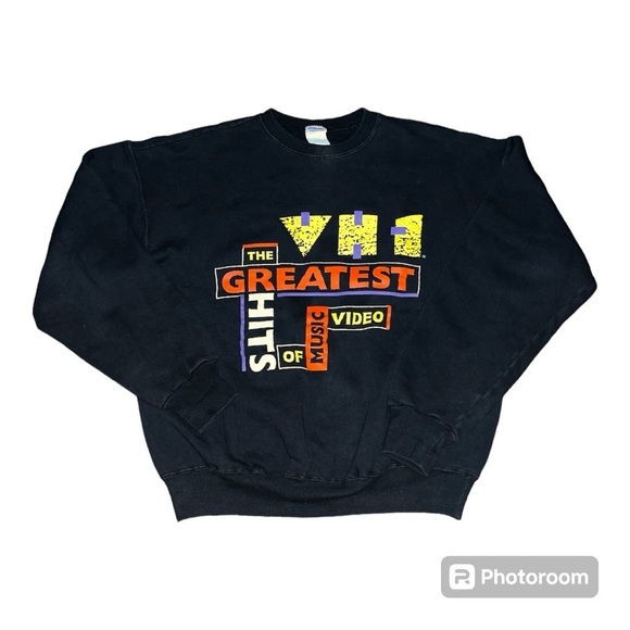 Vintage VH1 Crewmen’s Sweatshirt MVP Corp Greatest Hits Made In USA RARE Medium - Picture 1 of 9